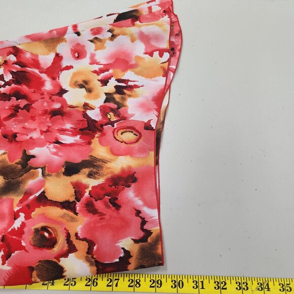 Sere Nade Floral Career Feminine Asymmetrical Blouse Size 2X Rosette Flowy - Picture 12 of 14